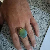 انگشتر عقیق سبز درشت|جواهرات|زرند, |دیوار