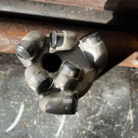 زدن مته داخل پشته وکوره تاگ140متر افقی دهنه سه انج