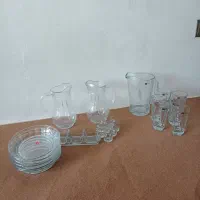 پارچ ولیوان و ظروف شیشه ای