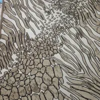 گلیم طرح سنگ نو و تمیز