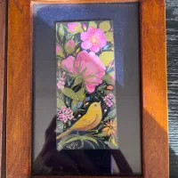 نقاشی گل و مرغ|تابلو، نقاشی، عکس|اصفهان, جلفا|دیوار