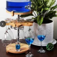 کلمن شیشه ای با جام گیلاس خوری