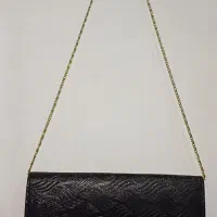 کیف مجلسی مشکی دستی زنجیر دار