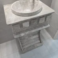 روشویی پایه دار سنگی