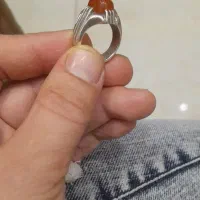 انگشتر نقره۹۲۵ با نگین عقیق یمنی،خاص
