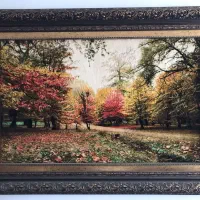 تابلو فرش ابریشم طرح طبیعت