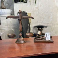 ترازو عدالت و چکش دکوریجات حقوقی طرح چوب|مجسمه، تندیس، ماکت|تهران, جی|دیوار