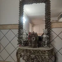 آینه و شمعدان آلیاژ