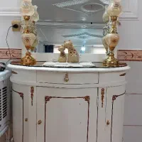 آینه کنسول و بوفه چوبی