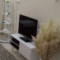 تلویزیون ۳۲ اینچ xvision به همراه میز چوبی