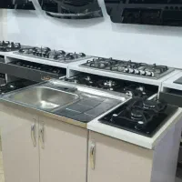 اجاق گاز صفحه‌ای کابینت‌دار بدن فلز در چوب|مصالح و تجهیزات ساختمان|قم, محمد آباد|دیوار