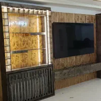 کابینت کمددیواری تی وی وال کلیه کارهای چوبی نجاری|صنایع دستی و سایر لوازم تزئینی|همدان, |دیوار