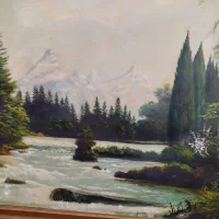 نقاشی رنگ روغن انتیک|تابلو، نقاشی، عکس|کرج, شهرک امام رضا (ع)|دیوار