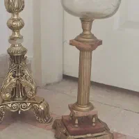 چراغ قدیمی پایه برنزفرانسه قدیمی ۲جفت|کلکسیون اشیاء عتیقه|تهران, پونک|دیوار
