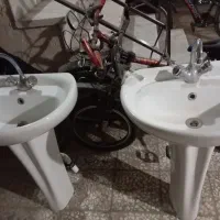 روشویی ، کارکرده با شیر|لوازم سرویس بهداشتی|بومهن, |دیوار