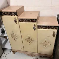 جا کفشی رنگ کرم ۳در