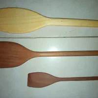 قاشق چنگال چوبی دست ساز خودم