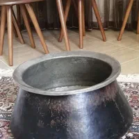 دیگ مسی چکشی قدیمی