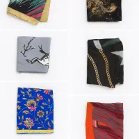 شال و روسری و چادر مشکی و گل گلی