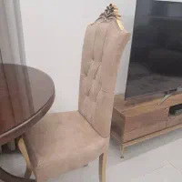 سلام میز چوبی ودوتا صندلی چوبی