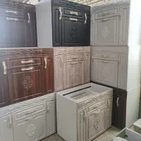کابینت.زیرگازی آماده اجاق گاز رومیزی شیشه هود سینک