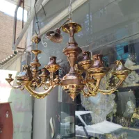 یک جفت لوستر ۹لامپه سالم