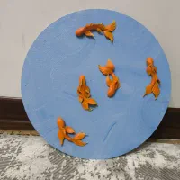 تابلو دایره ای ماهی همراه شاین