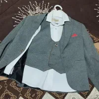 کت شلوار طوسی بچگانه
