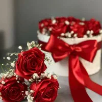 گل رز روبانی و بوکت پروانه|گل مصنوعی|نیشابور, بنیاد شهید|دیوار