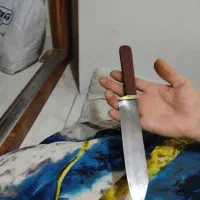 چاقو قدیمی زنجان(دسته کهربا)