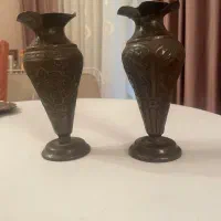 گلدان دیوارکوب برنز برنج آنتیک قدیمی|کلکسیون اشیاء عتیقه|تهران, قبا|دیوار