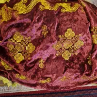 رومیزی  مخمل سنتی سوزن دوزی|پرده، رانر، رومیزی|کرج, شهرک اوج|دیوار