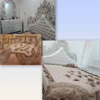 تخت،دراور به همراه آیینه،تشک وروتختی رایگان
