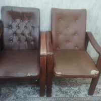 ۱۶ عدد صندلی چوبی مبلی اداری