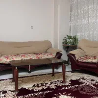 مبل چرم و میز،ناهارخوری و ساعت ایستاده حمل رایگان|مبلمان خانگی و میز عسلی|ساری, |دیوار