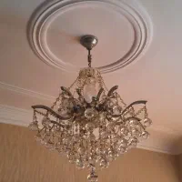 لوستر کریستال دو عدد۸شاخه یکعدد۶شاخه و دو دیوارکوب|لوستر و چراغ آویز|لاهیجان, جمهوری|دیوار