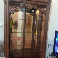 ویترین چوب گردو|بوفه، ویترین، کنسول|داران, |دیوار
