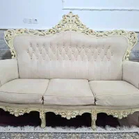 مبلمان سلطنتی استیل ۷ نفره در حد نو