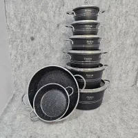 سرویس 14 پارچه هلنا گلدانی قابلمه