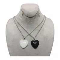 گردنبند قلب سنگی ولنتاین روز زن هدیه دخترانه