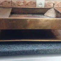 فروش منقل برنجی با سینی برنجی بزرگ عتیقه|کلکسیون اشیاء عتیقه|زرند, |دیوار