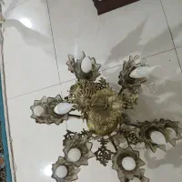 لوستر برنز ۱۲ شعله|لوستر و چراغ آویز|شهریار, شهریار|دیوار