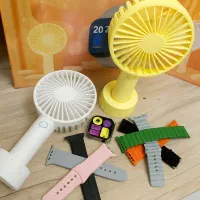 پک ساعت و پنکه دستی