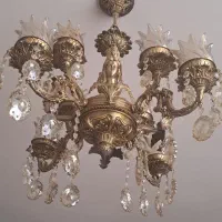 ۲ عدد لوستر ۴ شاخه|لوستر و چراغ آویز|مشهد, هنرستان|دیوار