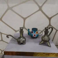 گلاب پاش و پارچ برنجی