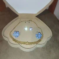 گردنبند طلای هندی و دو عدد گوشواره|جواهرات|تهران, شمس‌آباد|دیوار