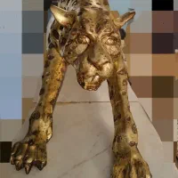 مجسمه ببرطلایی|مجسمه، تندیس، ماکت|تاکستان, |دیوار