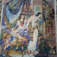 تابلو فرش دست بافت  یوسف و زلیخا