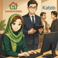 به یک آقا زیر ۱۸ و یک خانم جوان دفتر خدمات بانکی