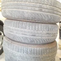 چهار حلقه لاستیک سایز ۱۵ زیر صفری پژو